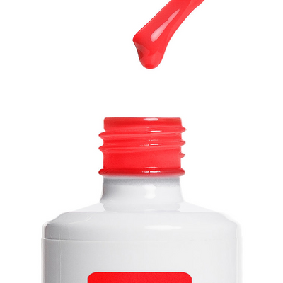 Textura e cor do American Creator Color Gel Wish junto ao frasco aberto