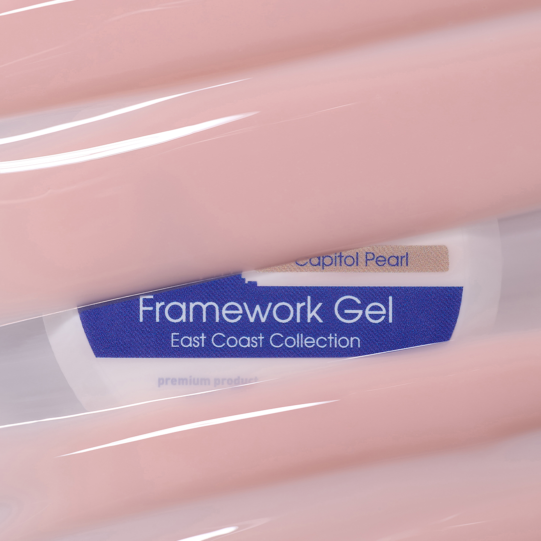 Textura rosa-pêssego perolado do American Creator Framework Gel Capitol Pearl 30 ml