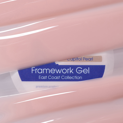 Textura rosa-pêssego perolado do American Creator Framework Gel Capitol Pearl 30 ml