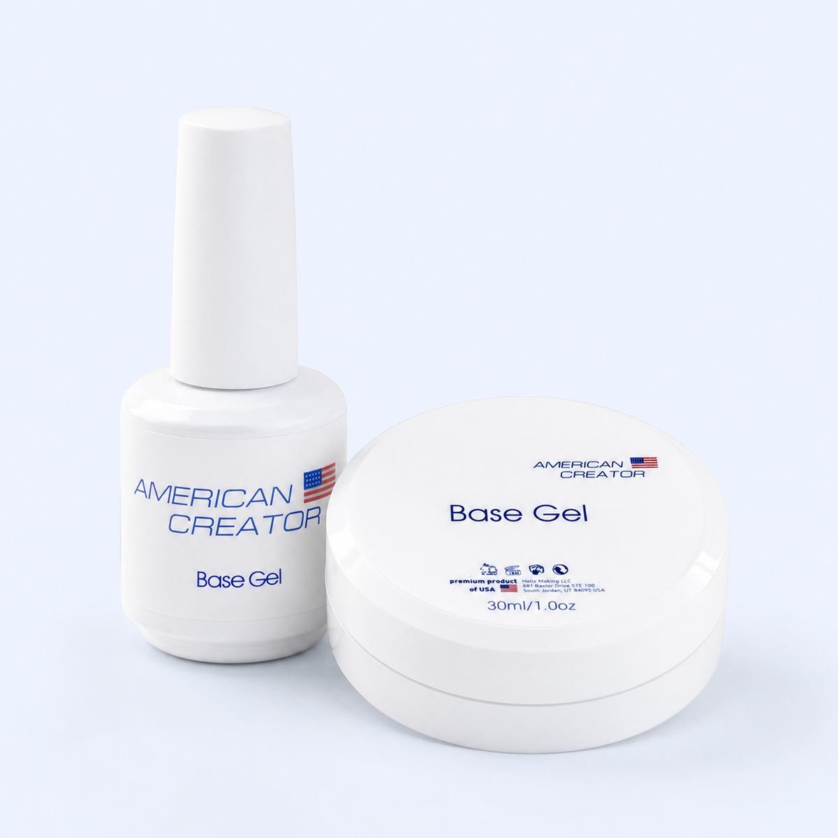 Base Gel American Creator 15ml e 30ml em conjunto