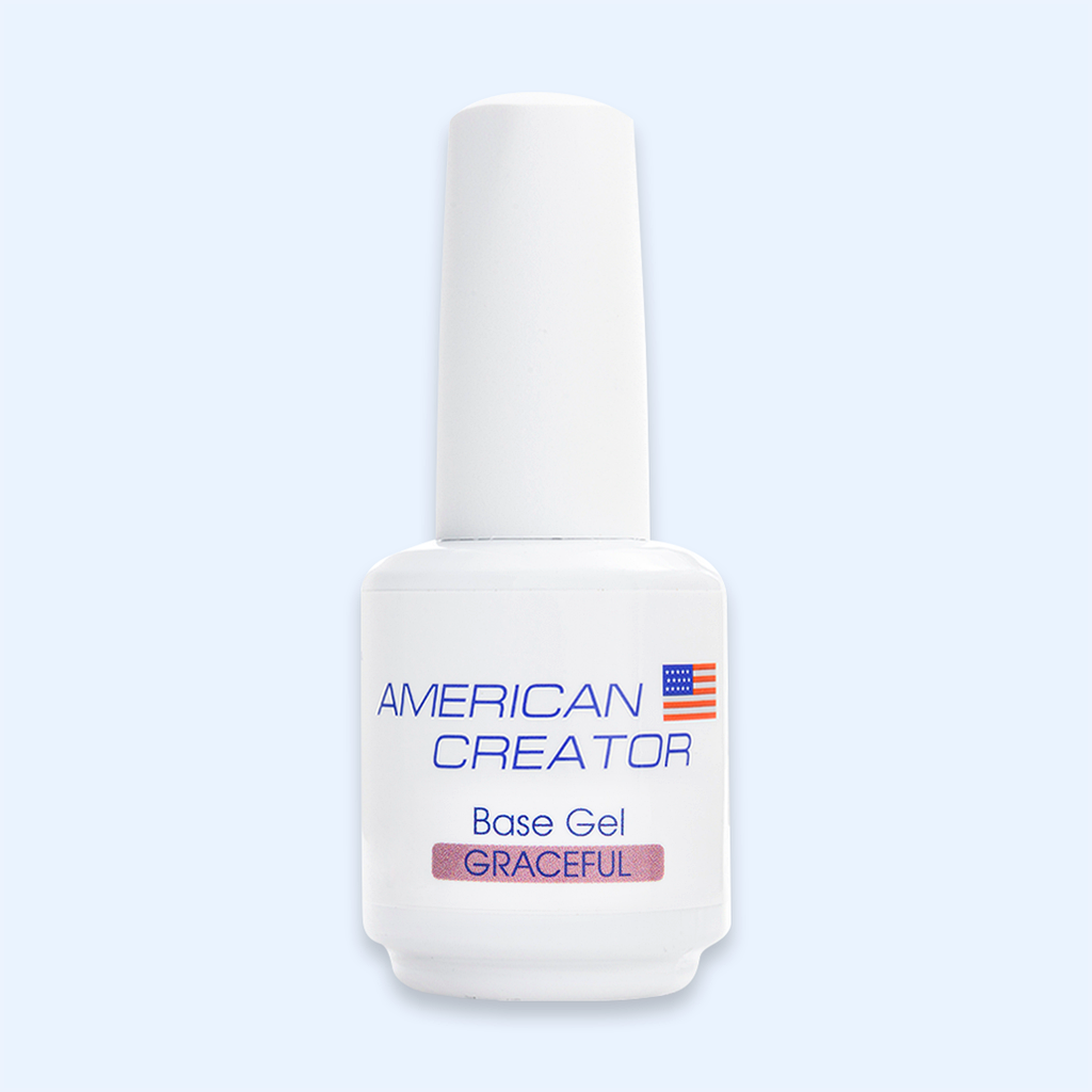Frasco Base Gel Graceful American Creator 15ml nude amendoa