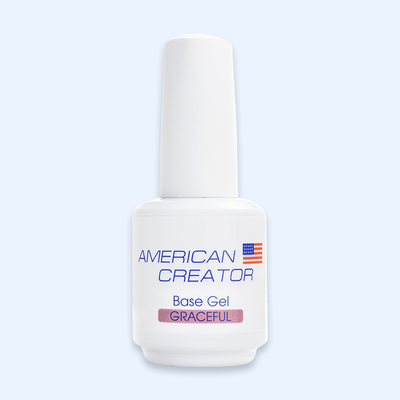 Frasco Base Gel Graceful American Creator 15ml nude amendoa