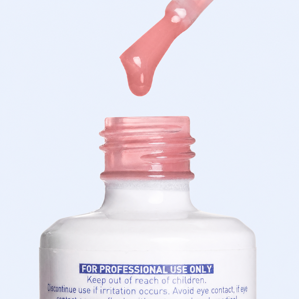 Pincel com Base Gel Graceful American Creator nude amendoa no frasco