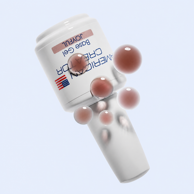 Aplicação Base Gel Joyful American Creator castanho rosado