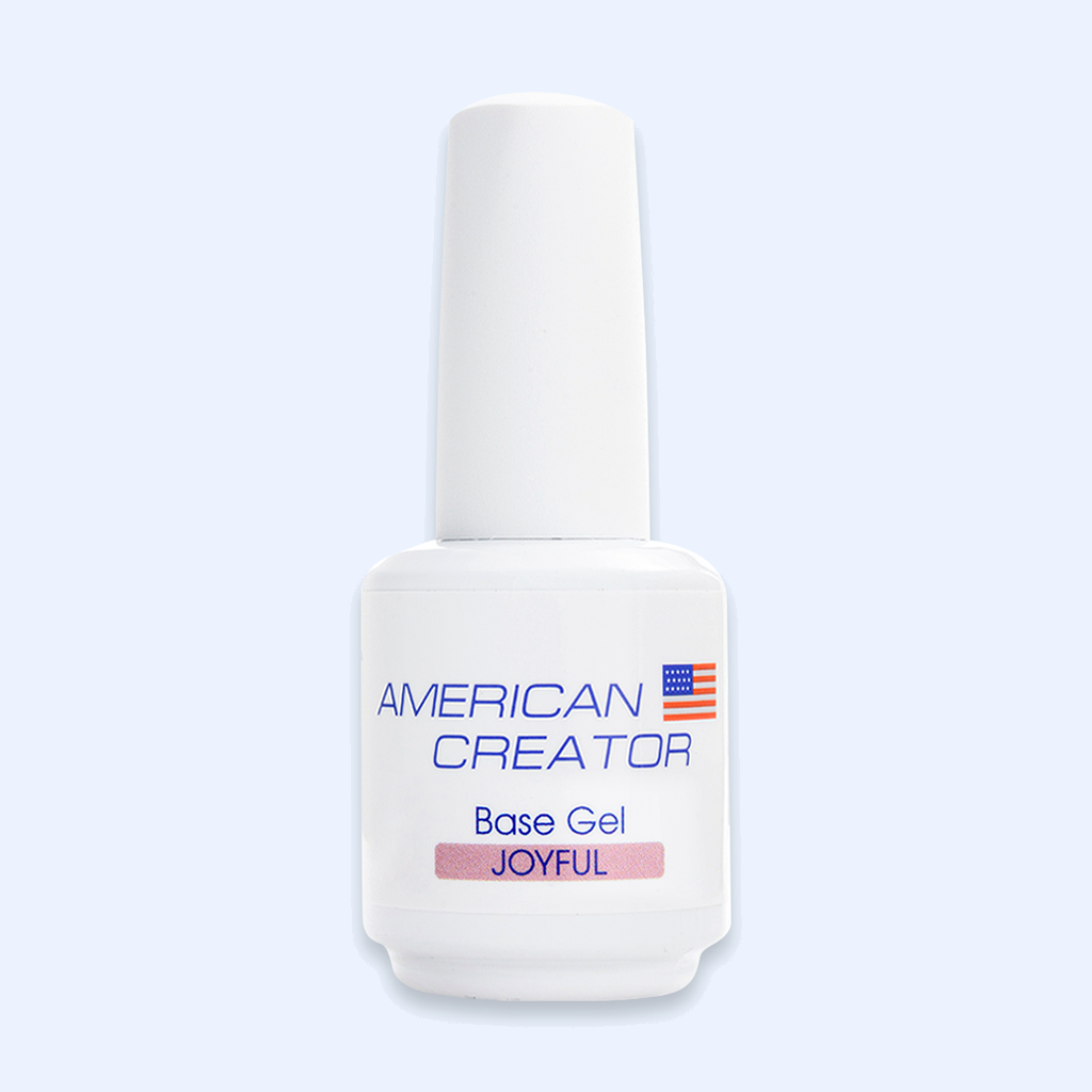 Frasco Base Gel Joyful American Creator 15ml castanho rosado