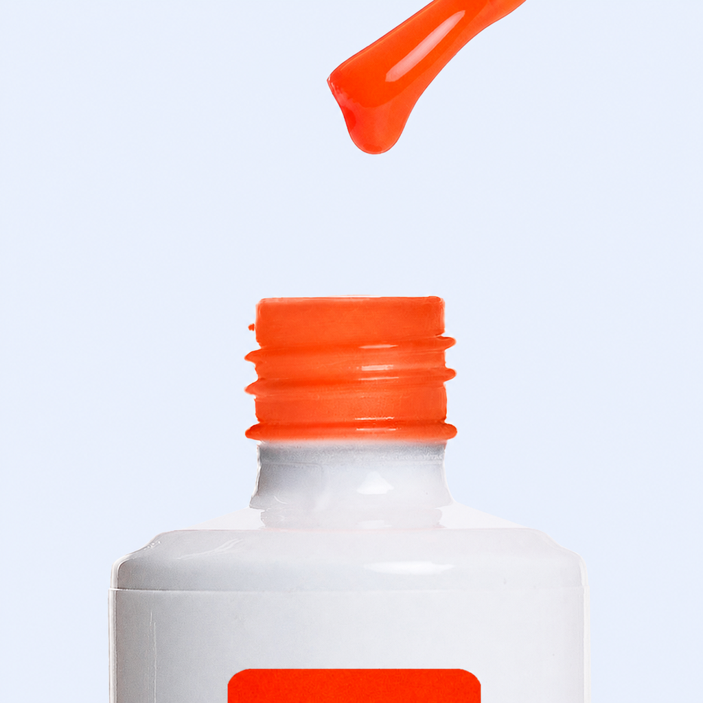 Pincel e textura do Color Gel Appelsine American Creator laranja vibrante