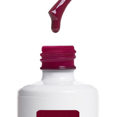 Pincel com textura do Color Gel Burgundy American Creator vinho profundo