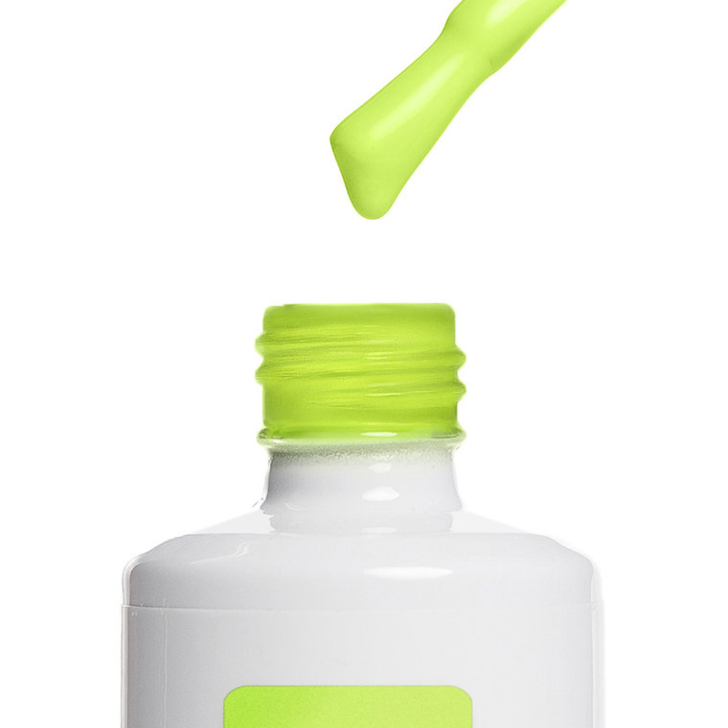 Pincel com textura do Color Gel Canary American Creator amarelo lima neon