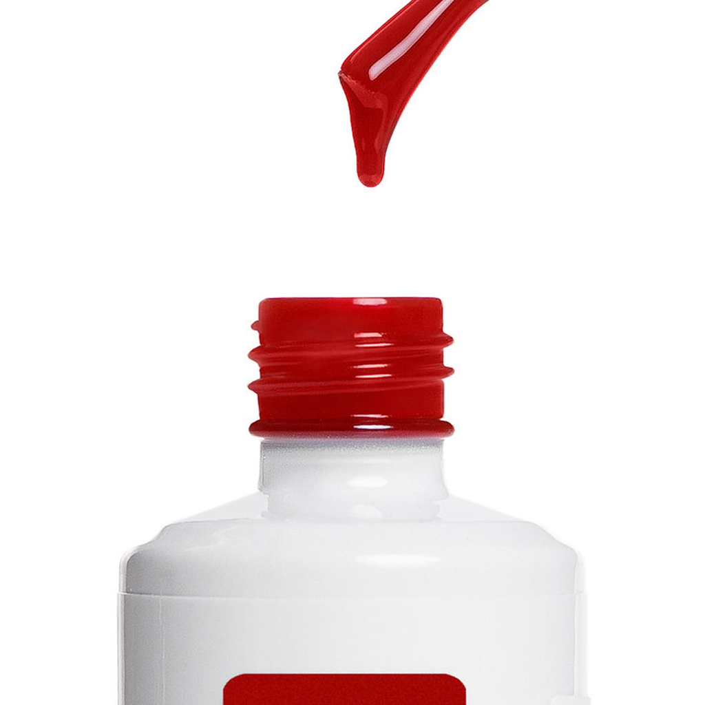 Pincel com textura do Color Gel Cardinal American Creator vermelho vivo