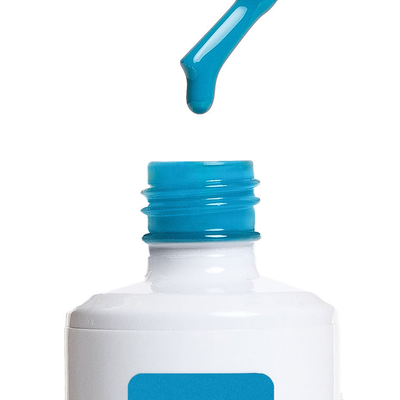 Aplicador real do Color Gel Chefchaouen American Creator azul turquesa