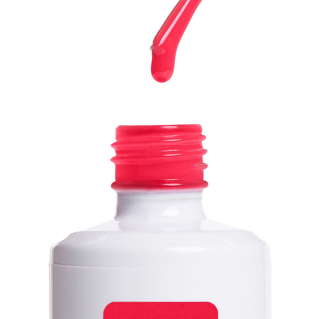 Aplicador real do Color Gel Chilli American Creator rosa vermelho vivo