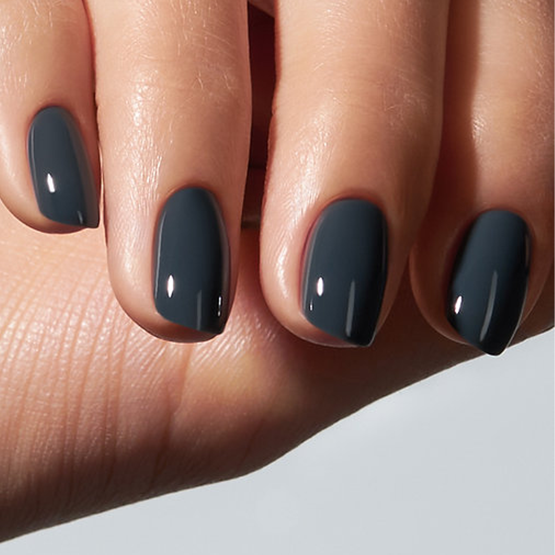 Unhas com Color Gel Dolphin American Creator azul petróleo brilhante