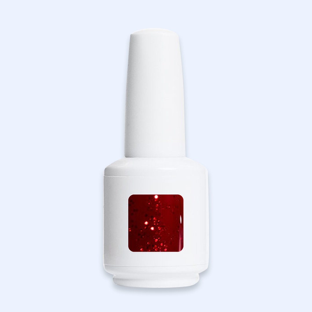 Color Gel Donna American Creator 15ml com amostra vermelho glitter