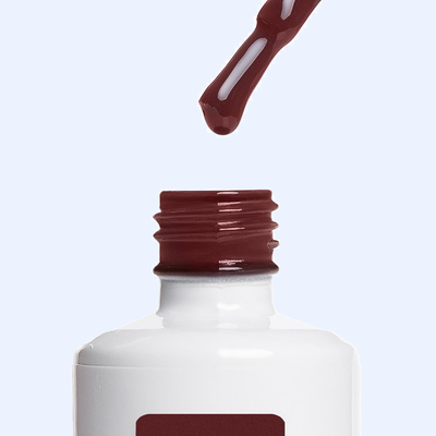 Color Gel Rapture American Creator 15ml aplicador e textura castanho vinho profundo