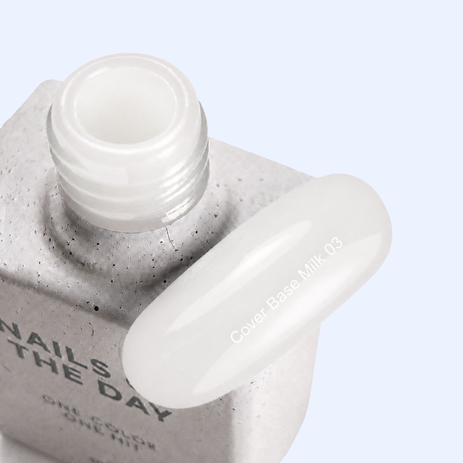 Cover Base Milk 03 Nails Of The Day em branco leitoso