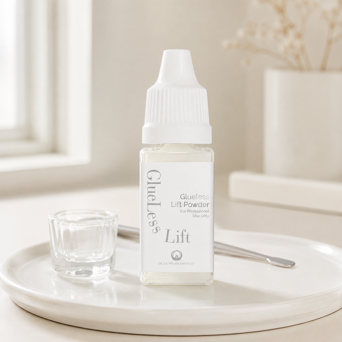 Dlux Glueless Lift Powder em ambiente profissional