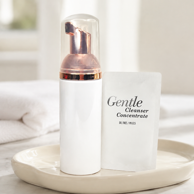 Dlux Kit Concentrado + Pump para Espuma de Limpeza de Pestanas em ambiente profissional