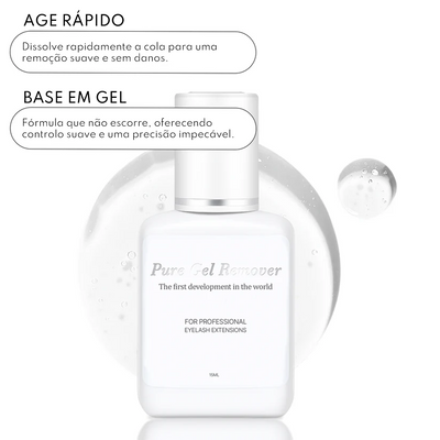 Dlux Removedor de Pestanas Pure Gel — detalhe técnico do produto