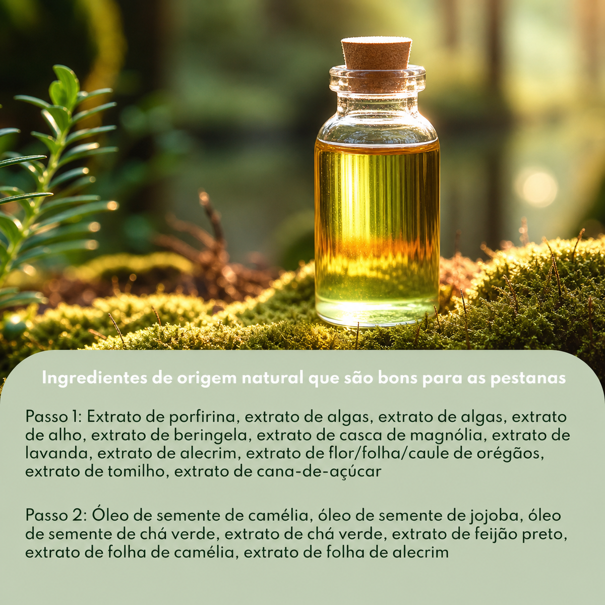 Ingredientes naturais presentes nas fórmulas Early Lift Step 1 e Step 2