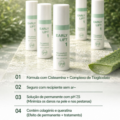 Características profissionais do Early Lift Step 1