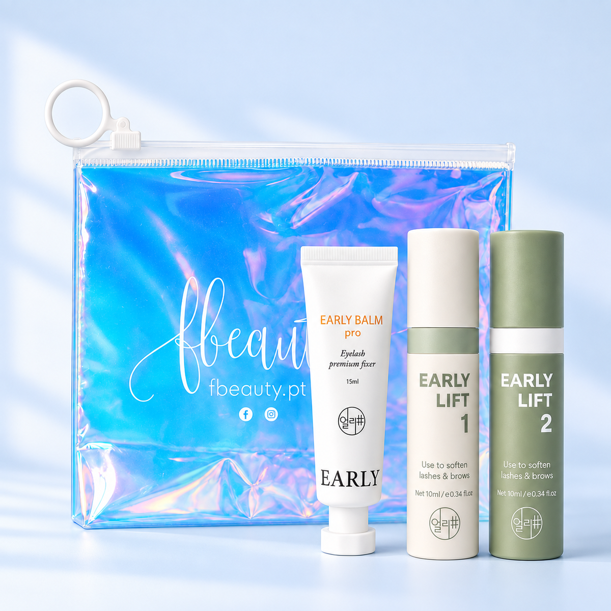 Early Lift Refill Balm com Balm Pro, Step 1 e Step 2 numa hero melhorada