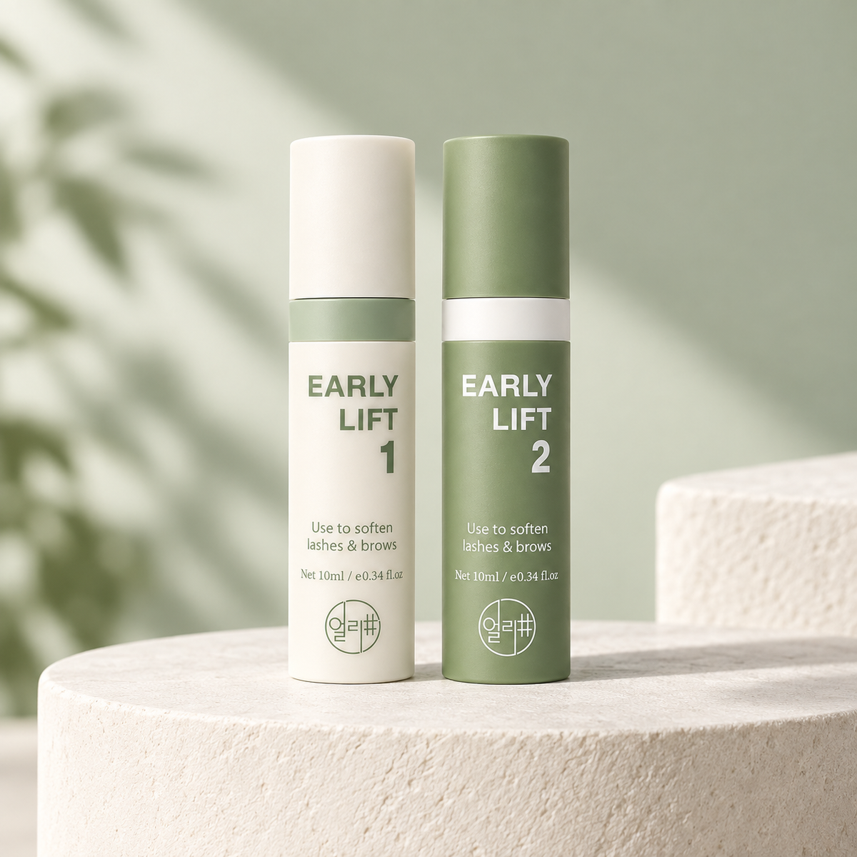 Early Lift Refill Duo com Step 1 e Step 2 num ambiente profissional