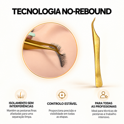 FB Flow No-Rebound - Pinça para extensão de pestanas
