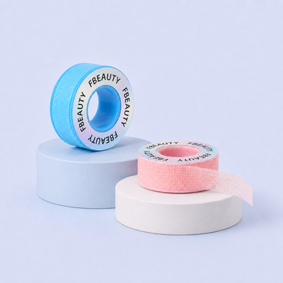FB Lash Tape em silicone disponível em branco, azul e rosa