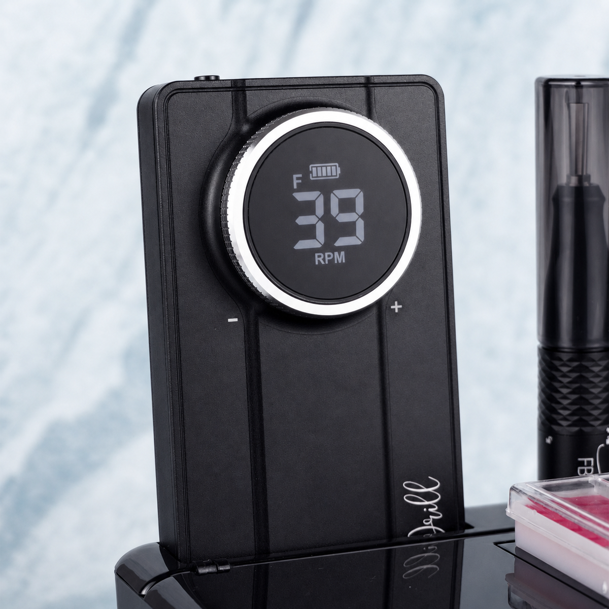 FB Nail Drill Pro - detalhe do visor