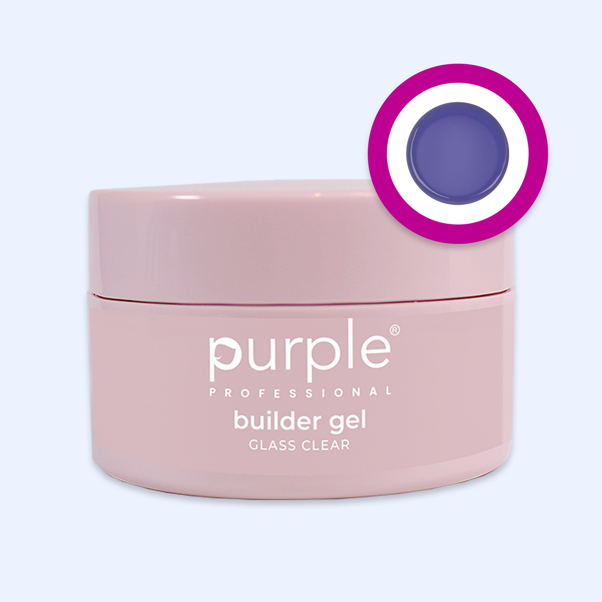 Gel Builder Glass Clear - Purple