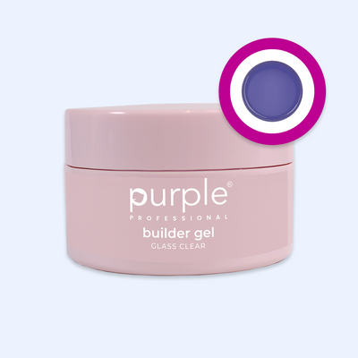 Gel Builder Glass Clear - Purple