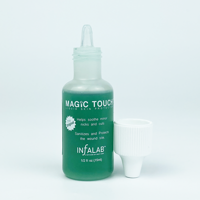 Infa-LAB Líquido Hemostático com tampa aberta