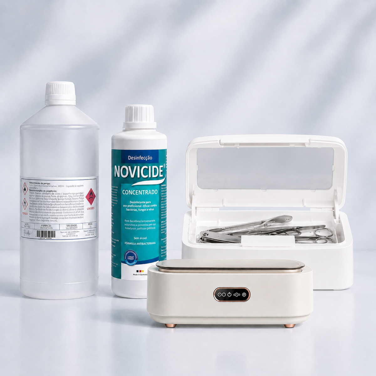 Kit Protocolo de Desinfeção Pro FBeauty branco