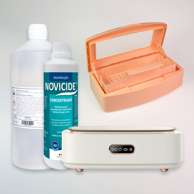 Kit Protocolo de Desinfeção Pro FBeauty laranja