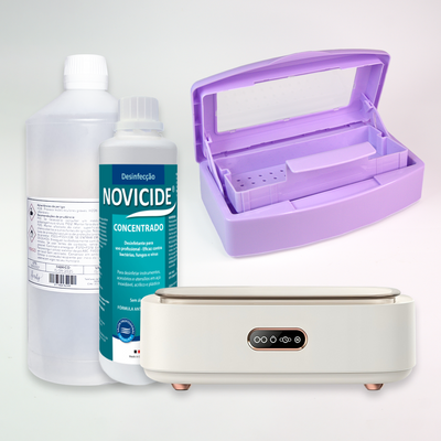 Kit Protocolo de Desinfeção Pro FBeauty lilás
