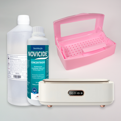 Kit Protocolo de Desinfeção Pro FBeauty rosa