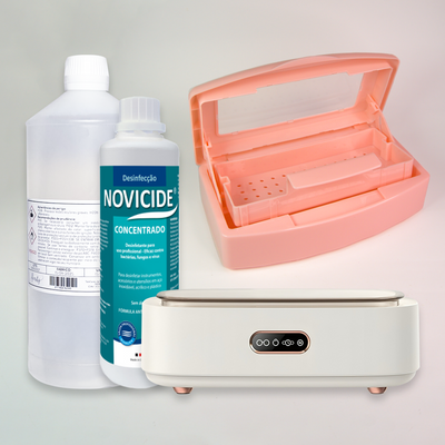 Kit Protocolo de Desinfeção Pro FBeauty salmão