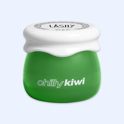 Removedor de pestanas em Mousse Lashy Lovely — Chilly Kiwi, frasco fechado; SKU L03583