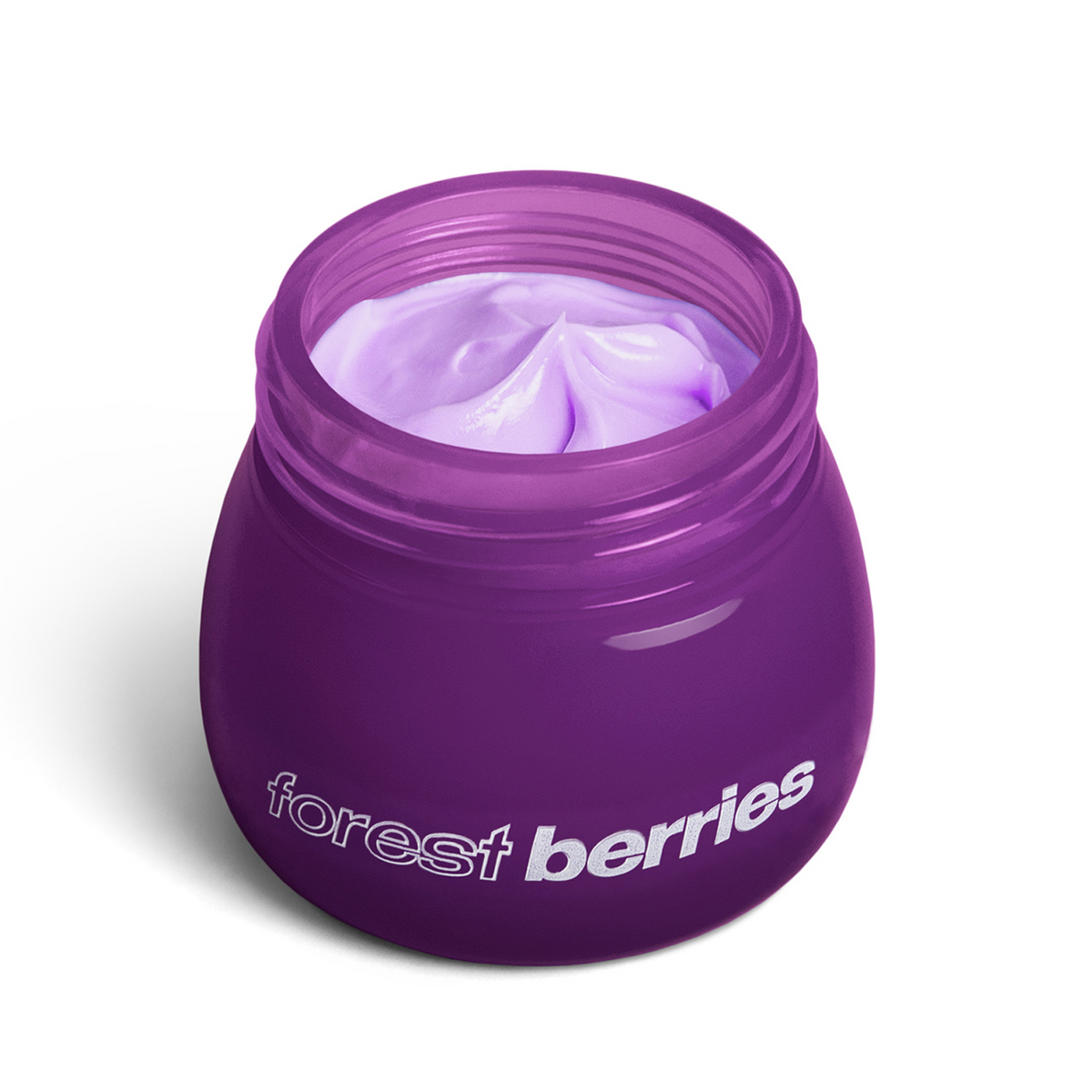 Removedor de pestanas em Mousse Lashy Lovely — Forest Berries, boião aberto com a textura do produto