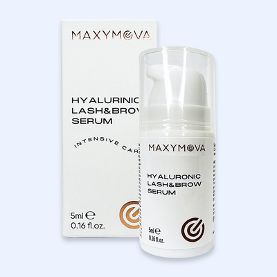 Sérum Hialurónico Maxymova Lash and Brow de 5 ml com caixa em vista principal