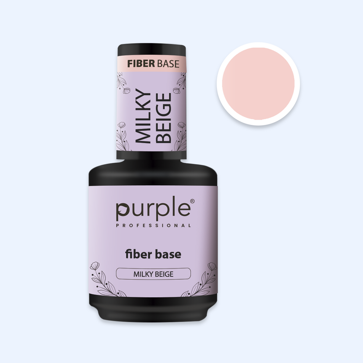 Fiber Base Purple - Milky Beige