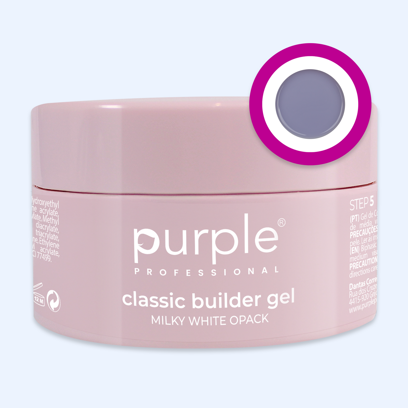 Gel Classic Builder Milky White Opack - Purple