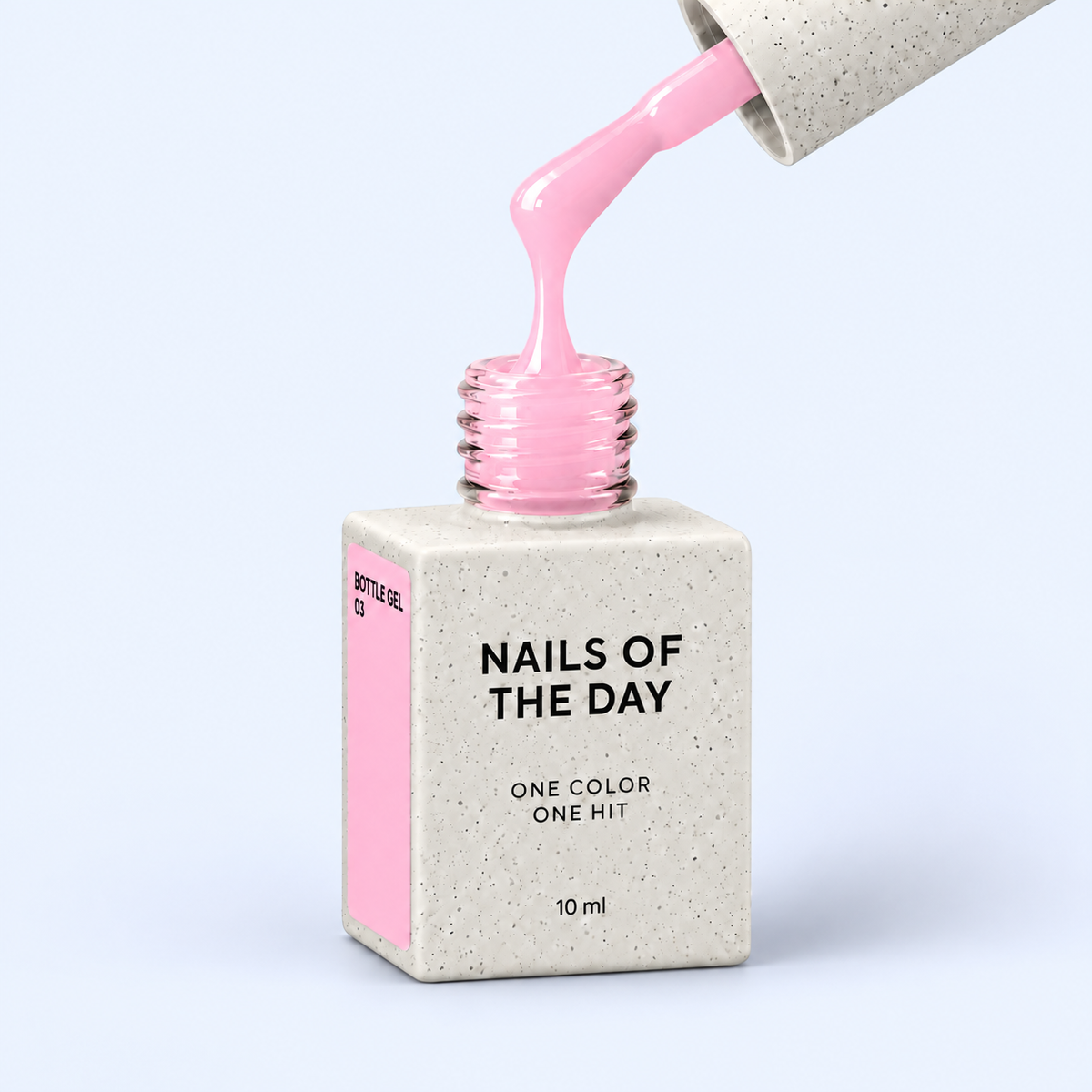 Bottle Gel 03 Nails Of The Day 10 ml em tom rosa claro na vista principal