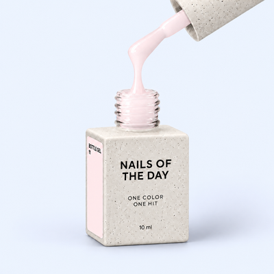 Bottle Gel 11 Nails Of The Day 10 ml em tom nude rosa muito pálido na vista principal