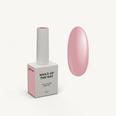 Cover Base 13 Nails Of The Day com frasco e amostra oficial em tom rosa-nude natural
