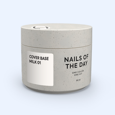 Cover Base Milk 01 Nails Of The Day no formato profissional de 30 ml