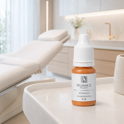 Nuance Pigmento Inorgânico Apricot 5 ml em ambiente de clínica sem procedimento