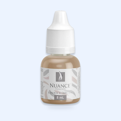 Nuance Pigmento Híbrido Light Brown 8 ml — hero do produto sobre fundo azul-claro ECF3FE; SKU NH53960