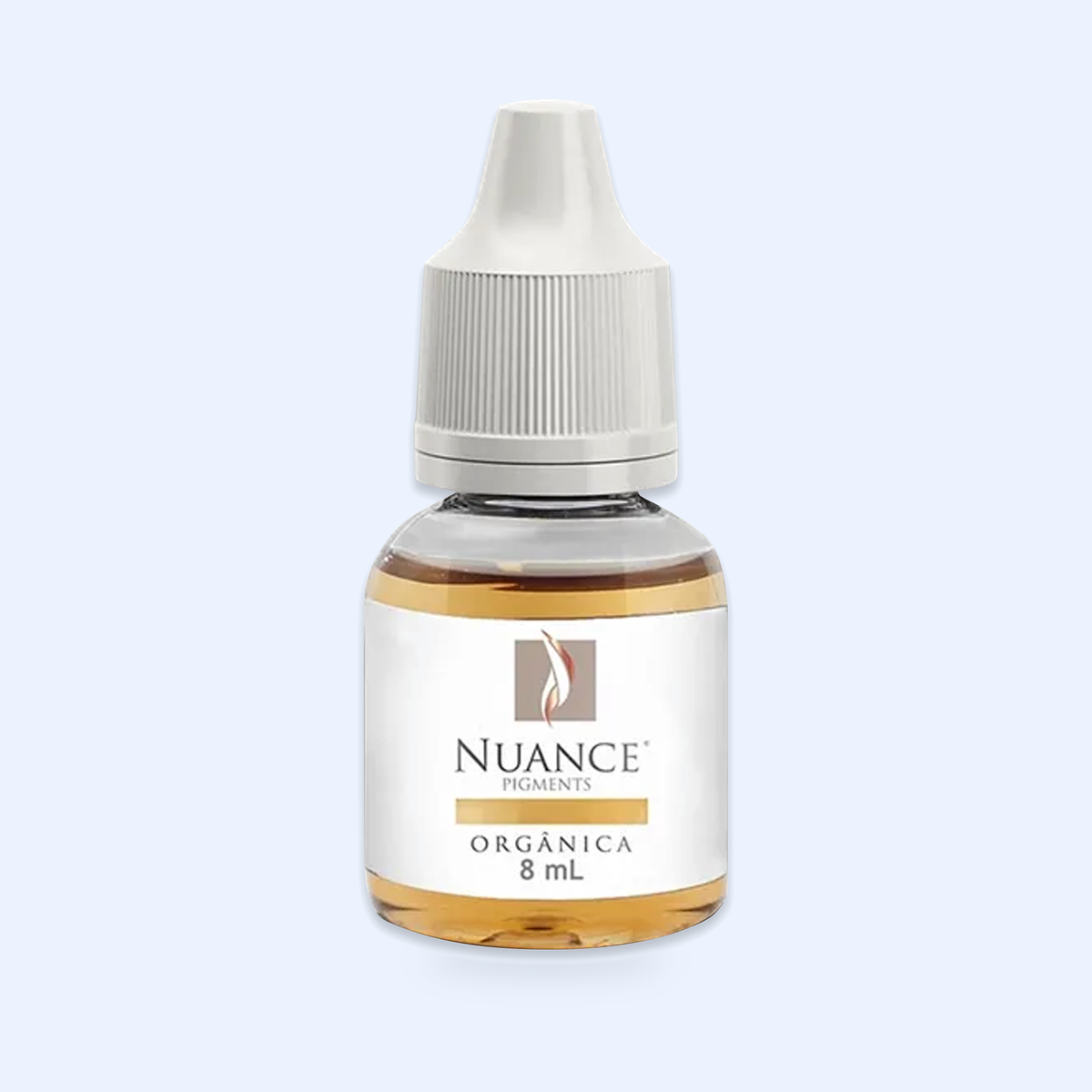 Nuance Solução Diluente 8 ml — hero do produto sobre fundo azul-claro ECF3FE; SKU ED530255