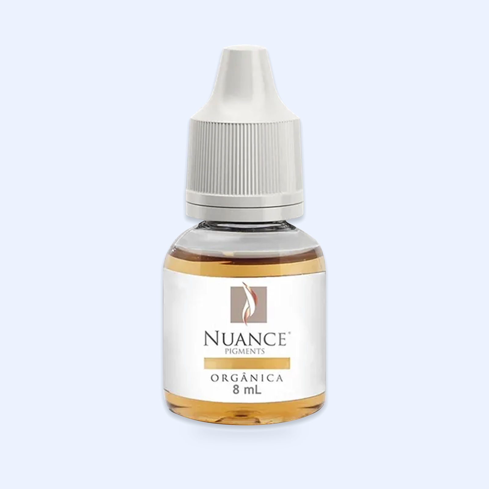 Nuance Solução Diluente 8 ml — hero do produto sobre fundo azul-claro ECF3FE; SKU ED530255